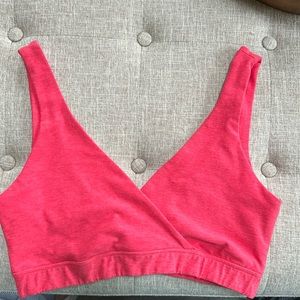 Spacedye Crossover Bra - paradise coral heather